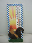 06829 Country Indoor Outdoor Thermometer Rooster Spoontiques Farm Resin