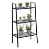 Cvc-r4-0490 Convenience Concepts Tier Metal Plant Stand Black 095285430222