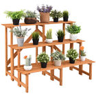 Cyw50356 Costway Tier Wide Wood Plant Stand Flower Pot Holder Display