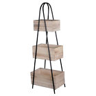D41983 Ab Home Trio Triangle Storage Stand Wood Boxes 805845419839
