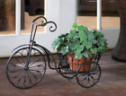 D436bb8 Wind Bicycle Plant Stand Holder Basket Wrought Iron 827155766519