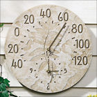 01587 - Day Ships Fossil Indoor-outdoor Whitehall Sumac Clock-thermometer