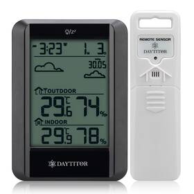 202302 Daytitor Wireless Digital Hygrometer Indoor/outdoor Thermometer High Precision Tempera