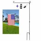 Dcmmqyennp General Bonytek Garden Flag Stand Flagpole Black Wrought Iron