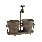 De6913 Creative Co-op Metal Planters With