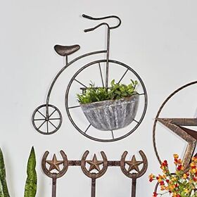 Deco 79 Industrial Metal Solid Plantstand 21inch X 6inch 22inch Grey