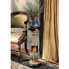Design Toscano Decorative Plant Stand Home Decor Hand Painted Egyptian Replica Display Pedestal 813197012844