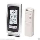 00771w Digital Clock Outdoor Thermometer Intelli-time Acurite Silver Indoor