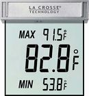 Display Mini Tank Indoor Room Kitchen Outdoor Bedroom Home La Crosse Technology Digital Window Thermometer Aquarium Fish Auto Temperature Outside Inside Wall 0752190561495