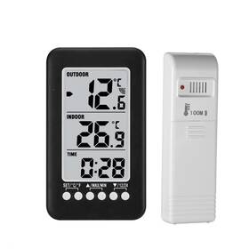 Docooler 738799924626 Lcd / Digital Wireless Indoor/outdoor Thermometer Clock Temperature Meter W