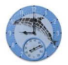 3078849 Dolphin Mosaic 14 Clock Thermometer . Id