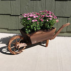 Dsl-674 Sunnydaze Decor Wooden Decorative Wheelbarrow Garden Planter Inches 819271027674