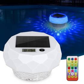 Eaersan 1243576 Solar Pool Thermometer Floating With Dynamic Light Show Digital Temperature