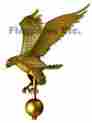 Eagle15gold Eagle Flagpole Finial Unbranded 15 Inch Gold Flag Pole Topper Usa Made Lifetime Warranty
