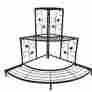 Eiw010 Ephod Black Metal Plant Stand 3 Tier Flower Pot Holder Garden Planter Indoor Outdoor 799975445915