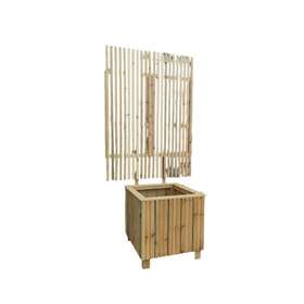 Ejoy Planterwithlattice 70x20x20 Plant Trellis 70-in X 20-in Wood Frame Material Type In Beige/cream