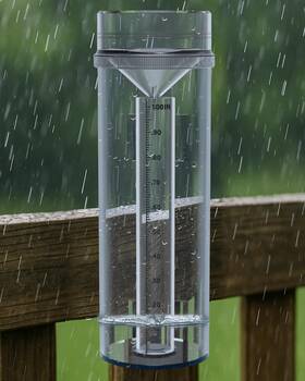 Emphira 733506111665 Rain Gauge Outdoor Professional Long Term Transparent