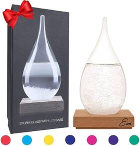 Eon Concepts 663387782015 Storm Glass Weather Predictor - Barometer Bottle With Large Multicolour