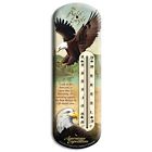 Bthm-103 Expedition Tin Porch Bald Eagle American Thermometer