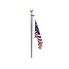 Ezc21 Ezpole Sectional Flagpole Kit Pulley Mounting Sleeve Outdoor 0855880004453