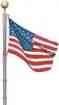 L17s3 Ezpole American Kit Includes Flagpole 17 Nylon Telescoping Ft Flag Model