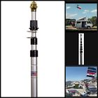 F15644 Ftg Portable Telescopic Lightweight Aluminum Tailgate Flagpole Feet 044769002097