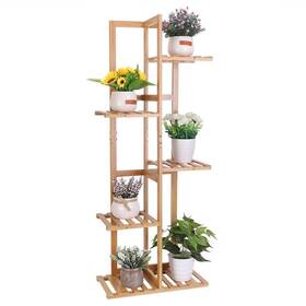 Fativo 427274569164 5 Tier Bamboo Corner Plant Stand Flower Pot Rack Wooden