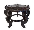 Fen-4700 Feng Shui Import Tall Oriental Style Curly Legged Lacquered Wooden