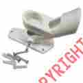 Ff-htph Advertising Famousflags Strong Non Rust Flag Pole Holder 2 Positions White Bracket Made In Usa