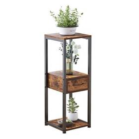 Psc2 Ffpopu Tall Plant Stands Indoor 3 Tier Table With Fabric Drawer Corner