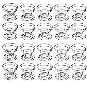Fineder 651721124362 20 Pack Air Plant Stand Container Tillandsia Holder Stainless Steel Wire P