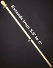 Flag Poles Famousflags 2 Adjustable Expandable Aluminum Premium Parade Banner 6 Finial Pr 758003180129