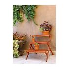 Flower 3 Wood Garden Display Furniture Tier Pot Teak Patio Planter Plant Stand