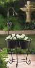 Flower Plant Garden Stand Planter Water Faux Cottage Rack Shower Chic 3