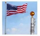 Foot Telescoping Flag Pole Including Yescom Inground Residential American Kit New 640671038195