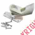 Fph-wa2a Flag Pole Holder Famousflags Non Rust 2 Angle Positions White Bracket Made Usa