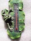 Frog Lily Garden Thermometer On Pad New 300938030248