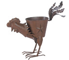 Fs656hh Wind Outdoor Garden Whimsical Strutting Rooster Iron Planter 827155766748