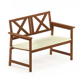 Furinno Tioman Hardwood 3-tier Corner Shelf In Teak Oil Brown