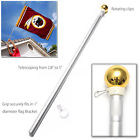 Fvs442314 Insma Foot Aluminum Spinning Flagpole Flag Pole For Grommet Or