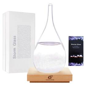 G Ggpower 738628368577 Storm Glass Weather Station Forecaster Dropshaped Barometer