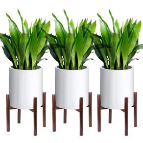 Lug7961312 Garden 3 Packs Planter Holder Bamboo Plant Stand Flower Pot Shelf Rack Display
