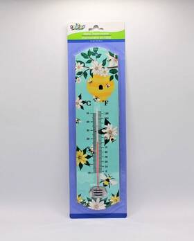 Garden Collection 195464277256 Metal Thermometer 10.5 Inch Honey Bees And Hive