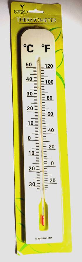 Garden Collection 639277684677 Thermometer 15.50 Inch Analog Indoor/outdoor Large Numbers