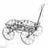 Garden Essentials New Black Metal Planter Wagon Window Box 000031496452