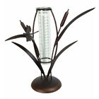 Tol210603 Garden Home Rain Toland Cattail Gauge Tabletop