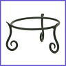 Gbs-22 Achla Designs Gbs Short Wrought Iron Metal Plant Birdbath Bowl