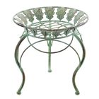Gd223552 Pier Surplus Round Metal Plant Stand Peacock Tail 819372020635