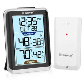 Geevon 729911650752 Indoor Outdoor Thermometer Wireless Digital Hygrometer Temperature And Humidi