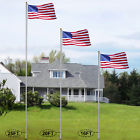 Gg2008-h01-1261 Segawe Aluminum Sectional Flagpole Kit Outdoor Halyard Pole Us Flag